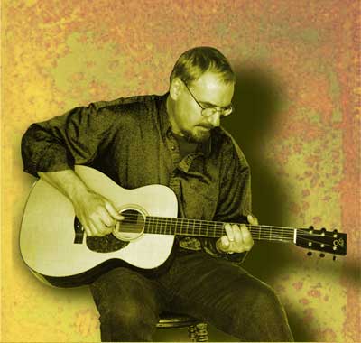 Todd Samusson with Santa Cruz guitar
